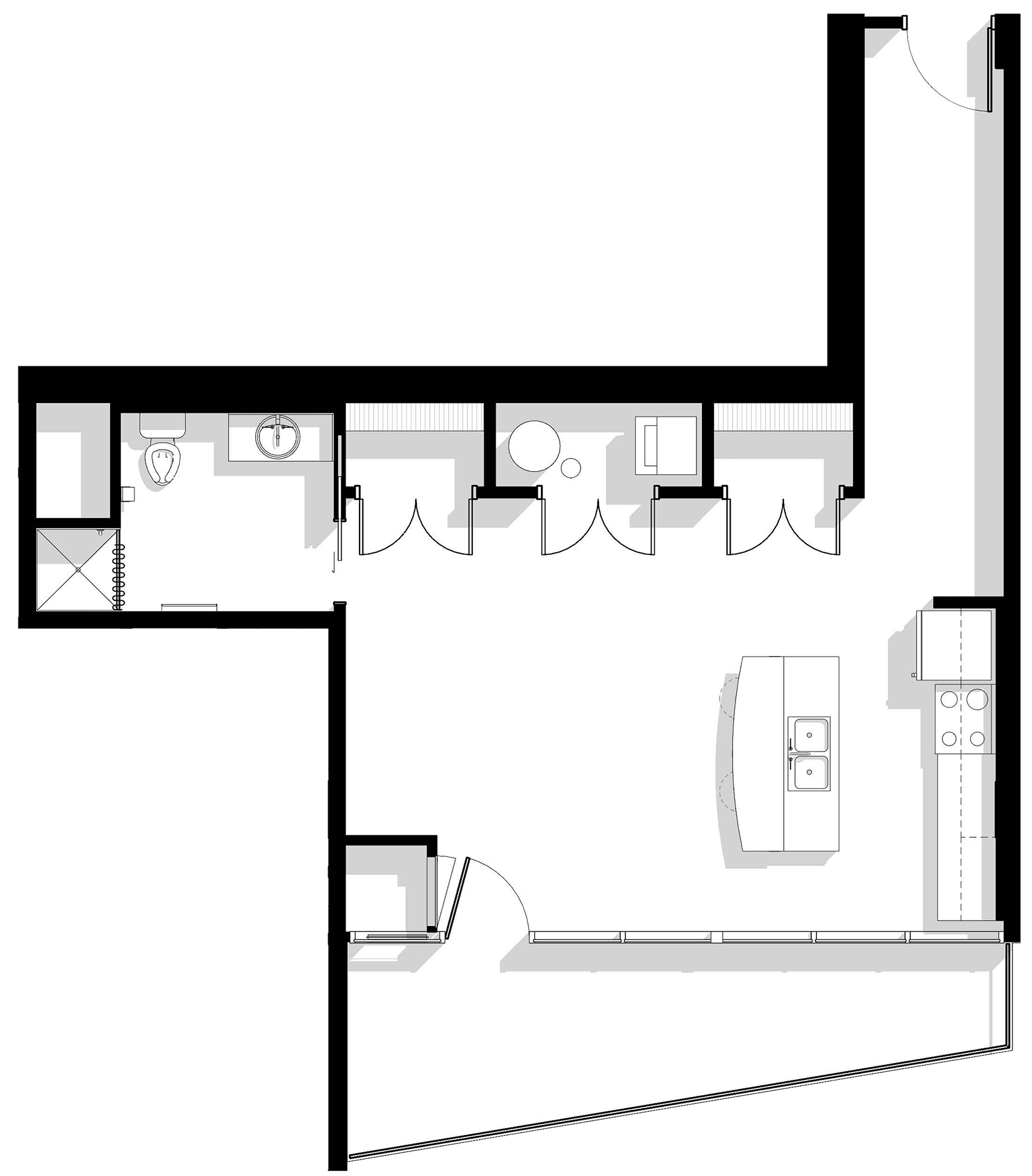 Type B; unit 18 8th-14th Floors